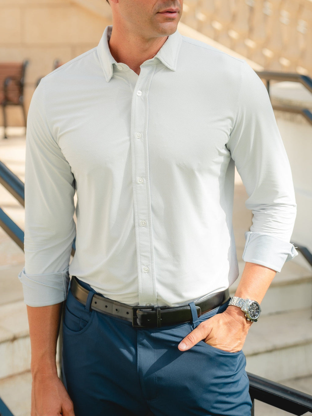 Wayfarer Classic Fit Knit Button Down
