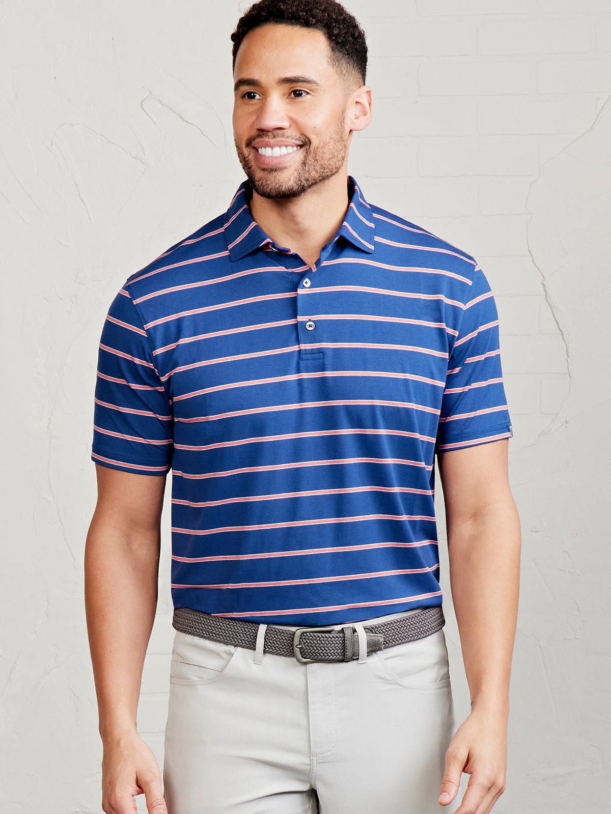 Cloud Polo - Patriot Stripe