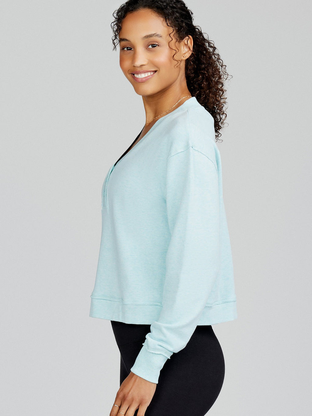 Varsity Henley Sweatshirt