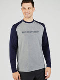 Carrollton Blocked Long Sleeve Fitness Tee - Rice University