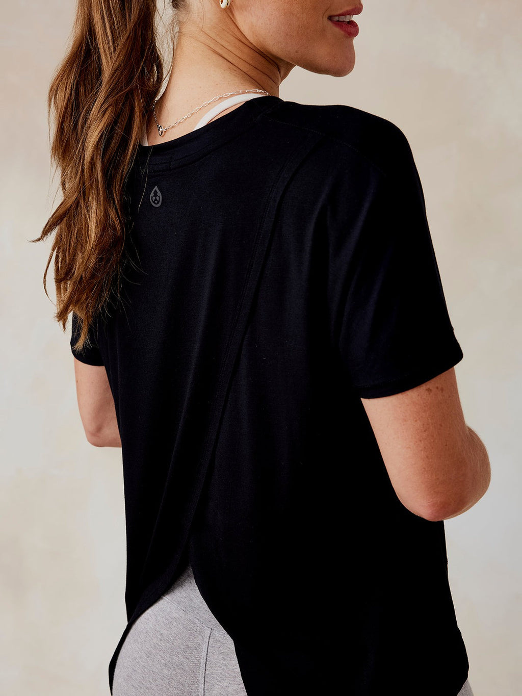 Uptown Luxe Cross Back Tee