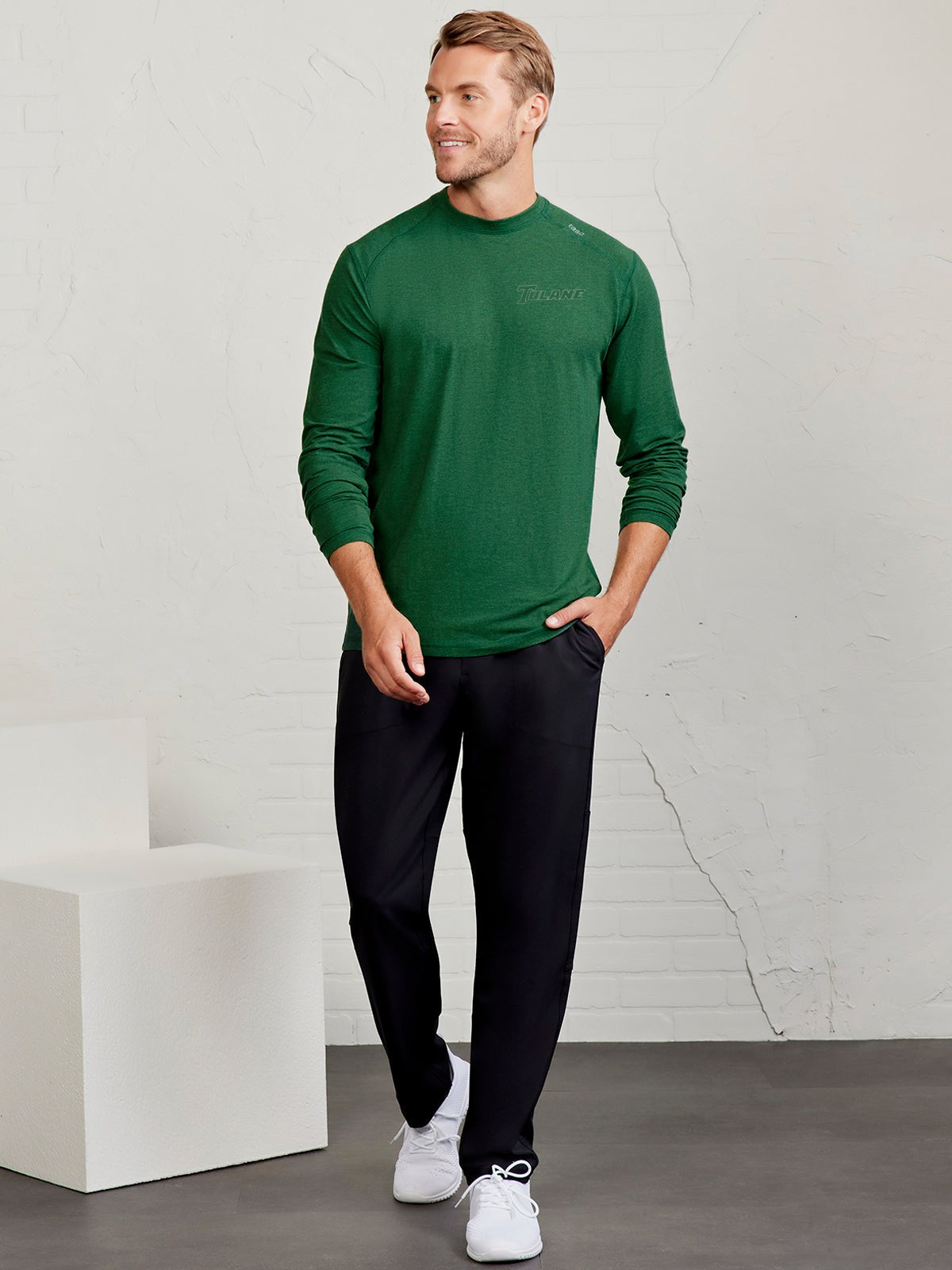 Carrollton Long Sleeve Fitness Tee - Tulane