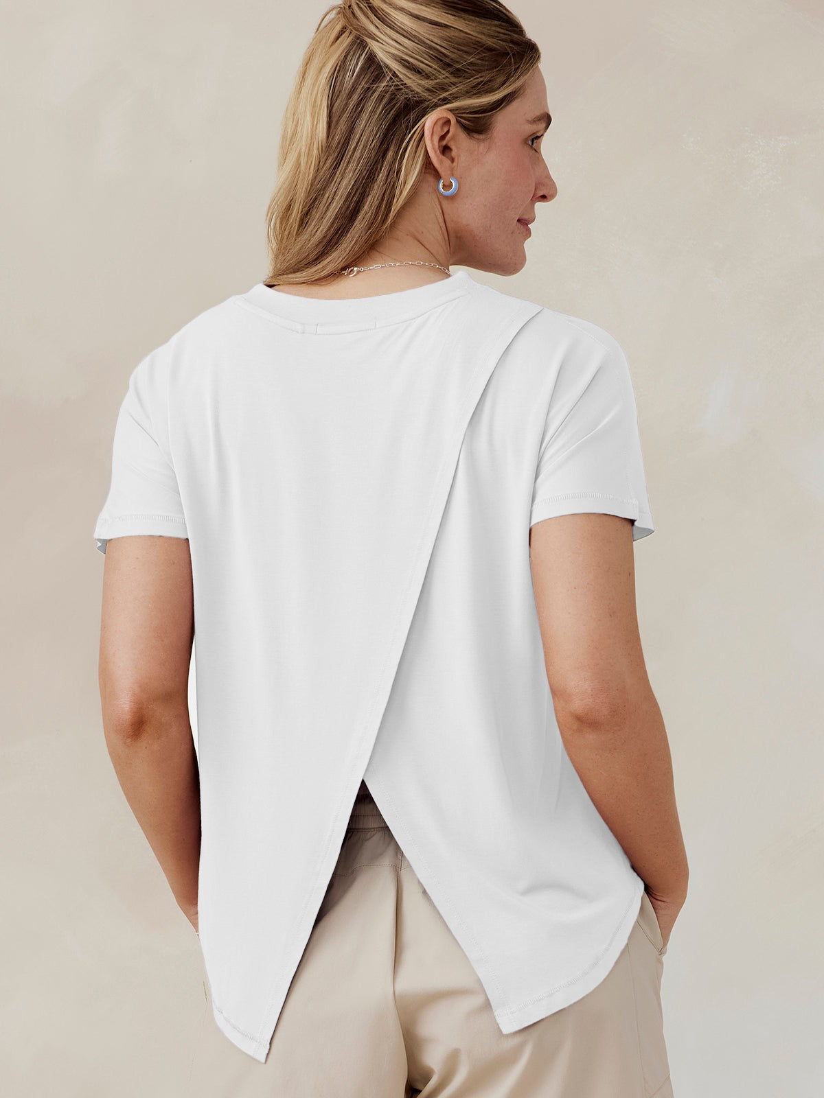 Uptown Luxe Cross Back Tee