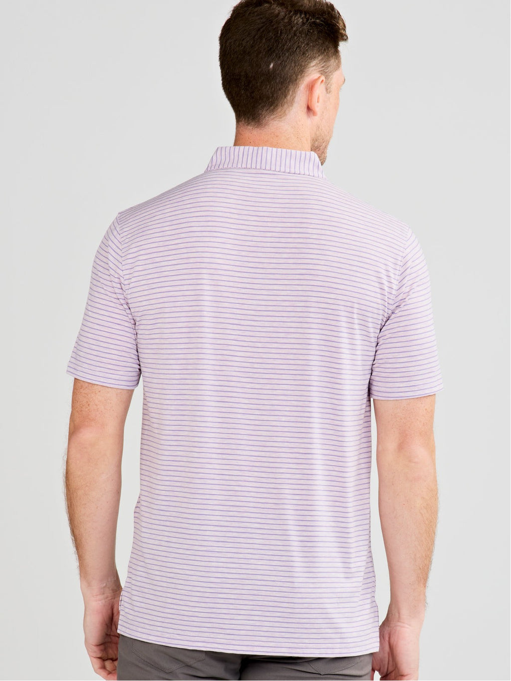 Cloud Polo - Brookline Stripe - Clemson