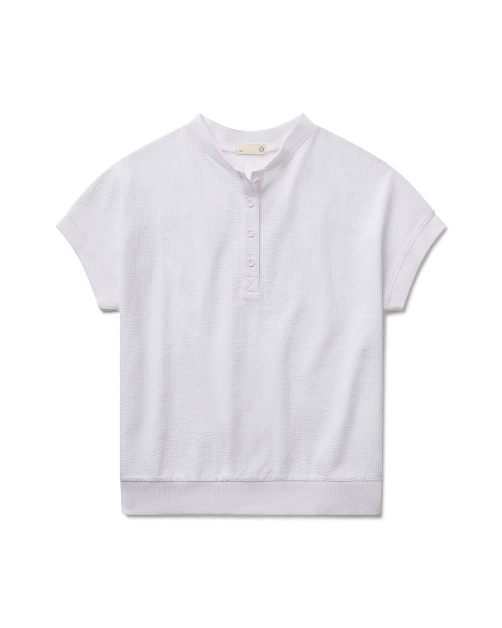 Villa Knit Seersucker Short Sleeve Henley