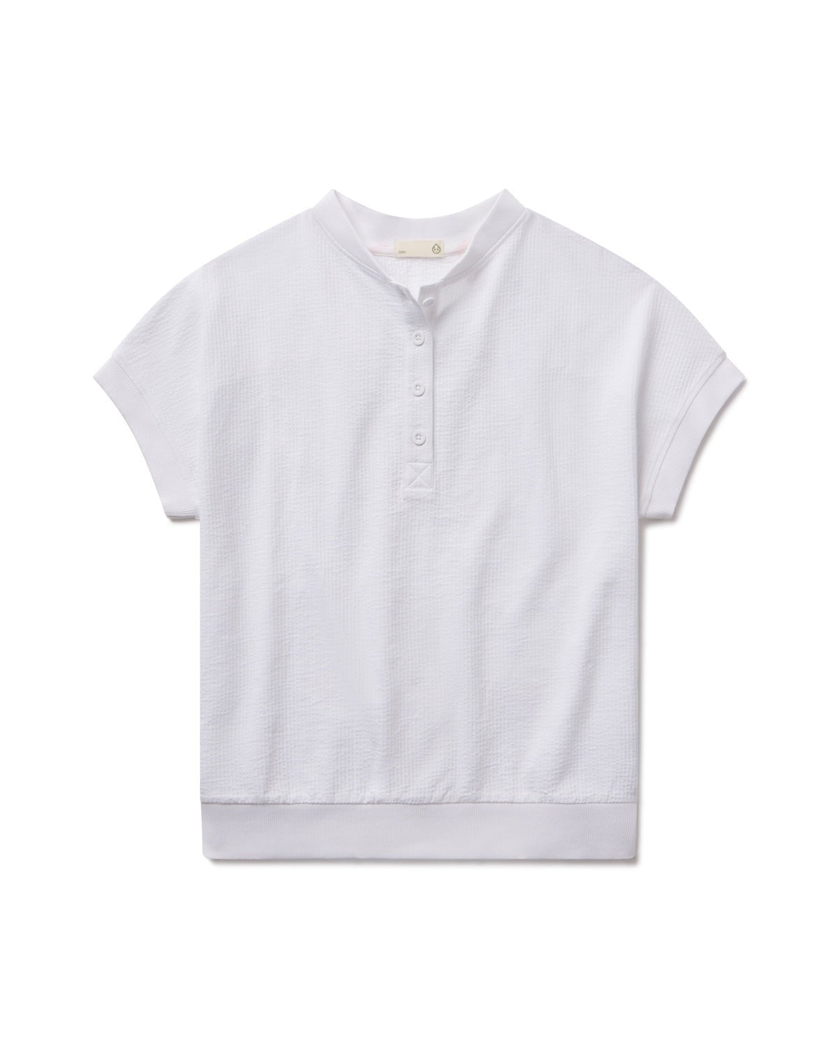 Villa Knit Seersucker Short Sleeve Henley
