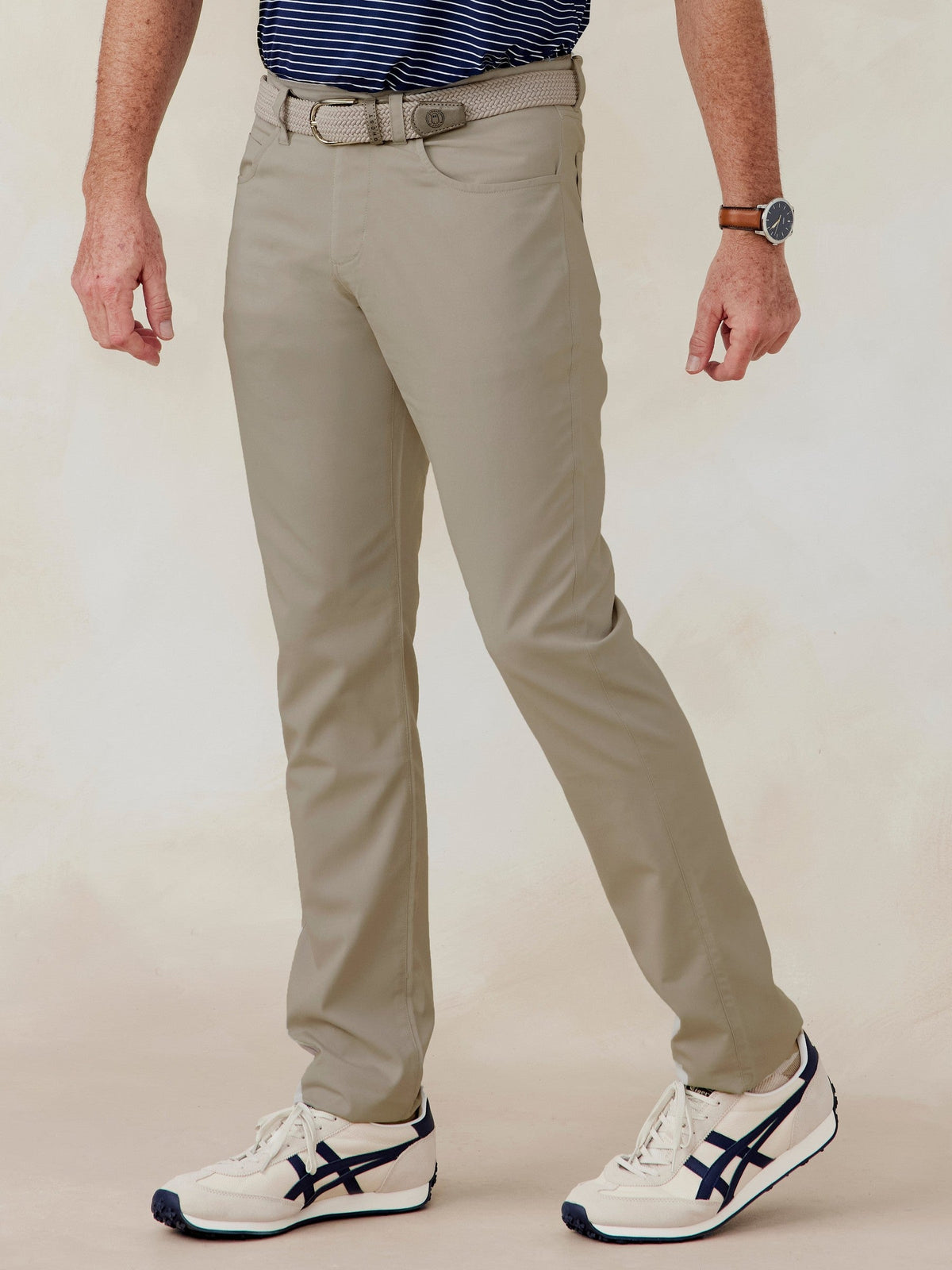 Motion Pant Tailored Fit - Mid-Khaki