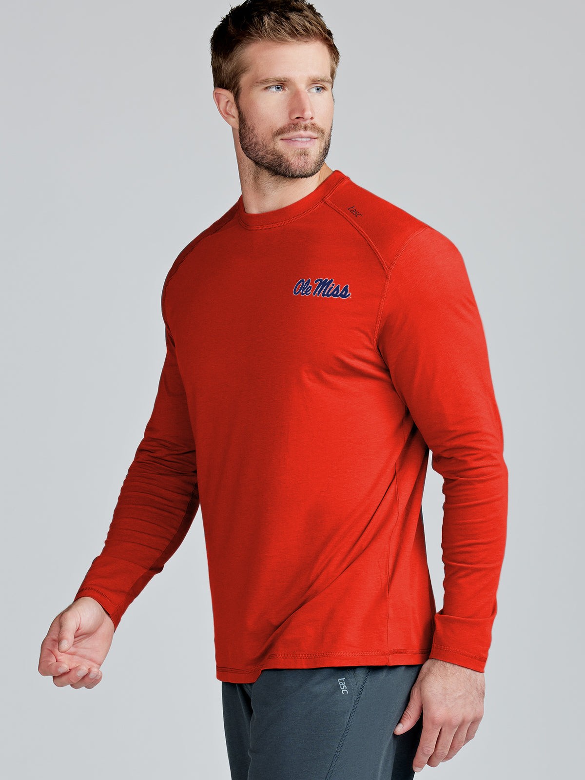 Carrollton Long Sleeve Fitness Tee - Ole Miss