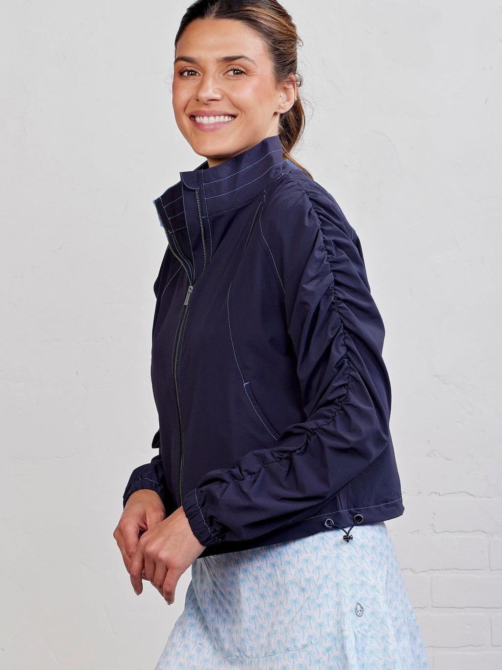 Jet Set Ruched Windbreaker