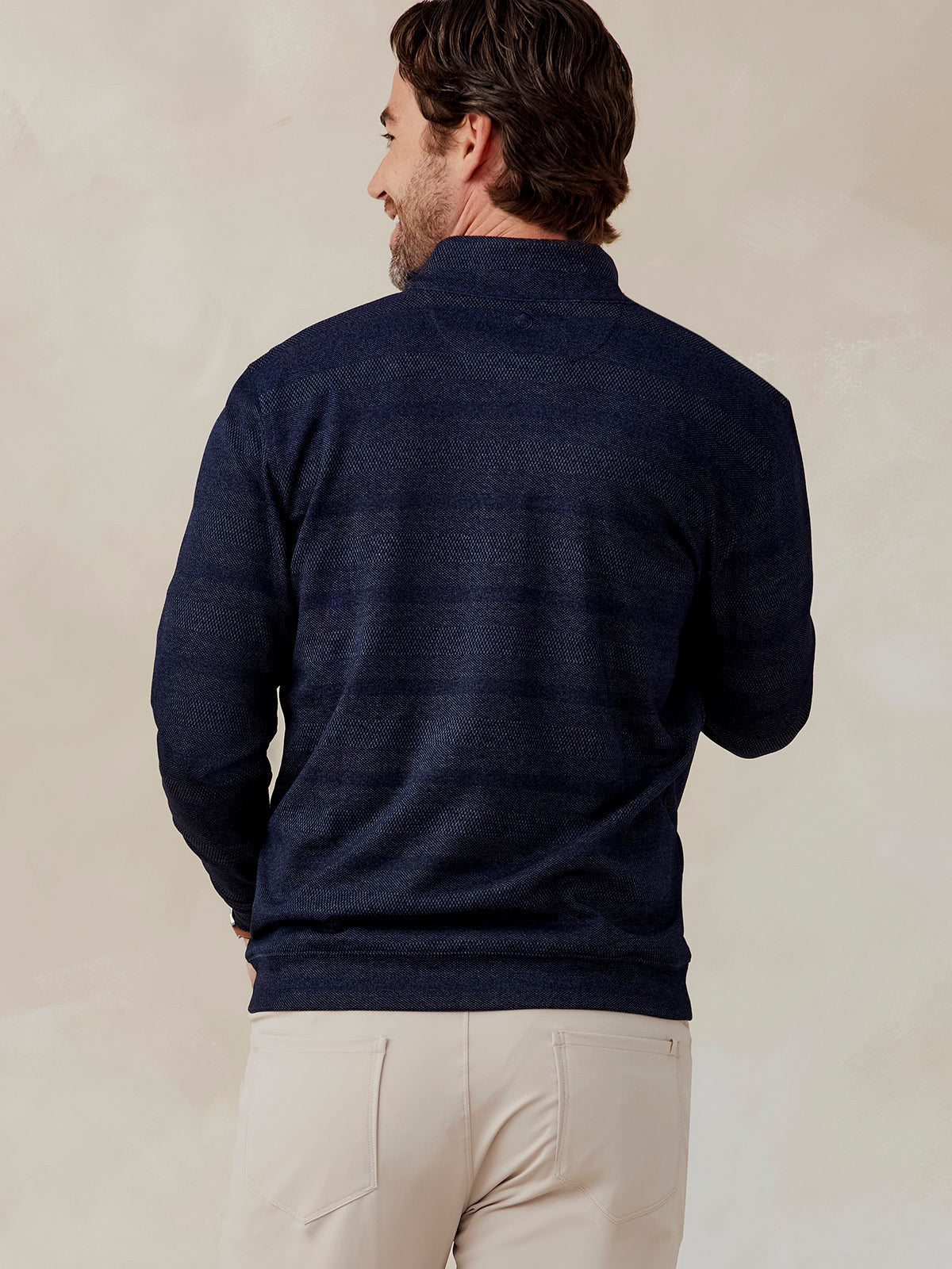 Crest Jacquard Quarter Zip