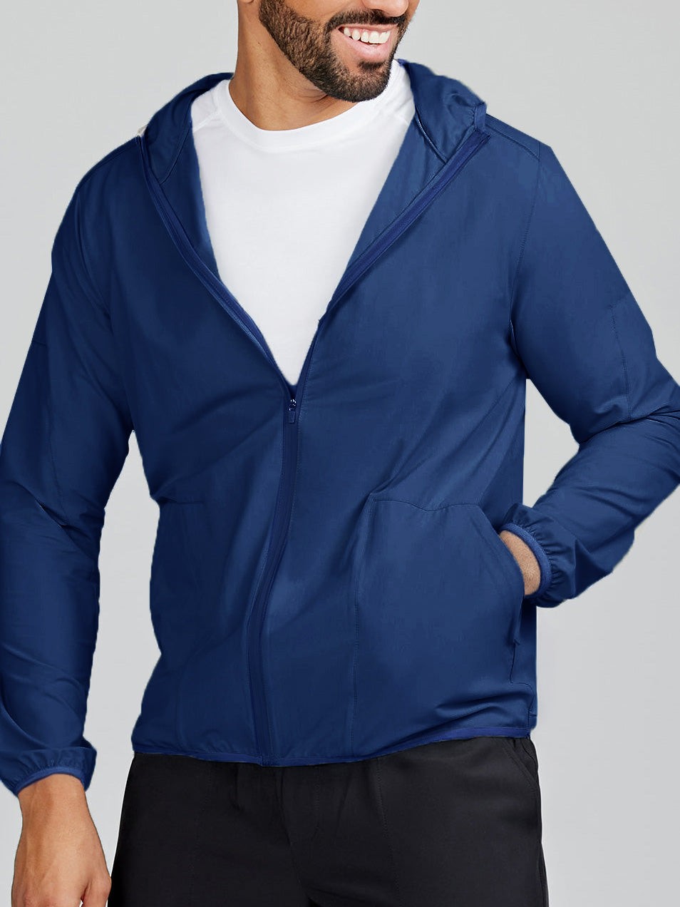 Swift Lightweight Hooded Windbreaker Jacket