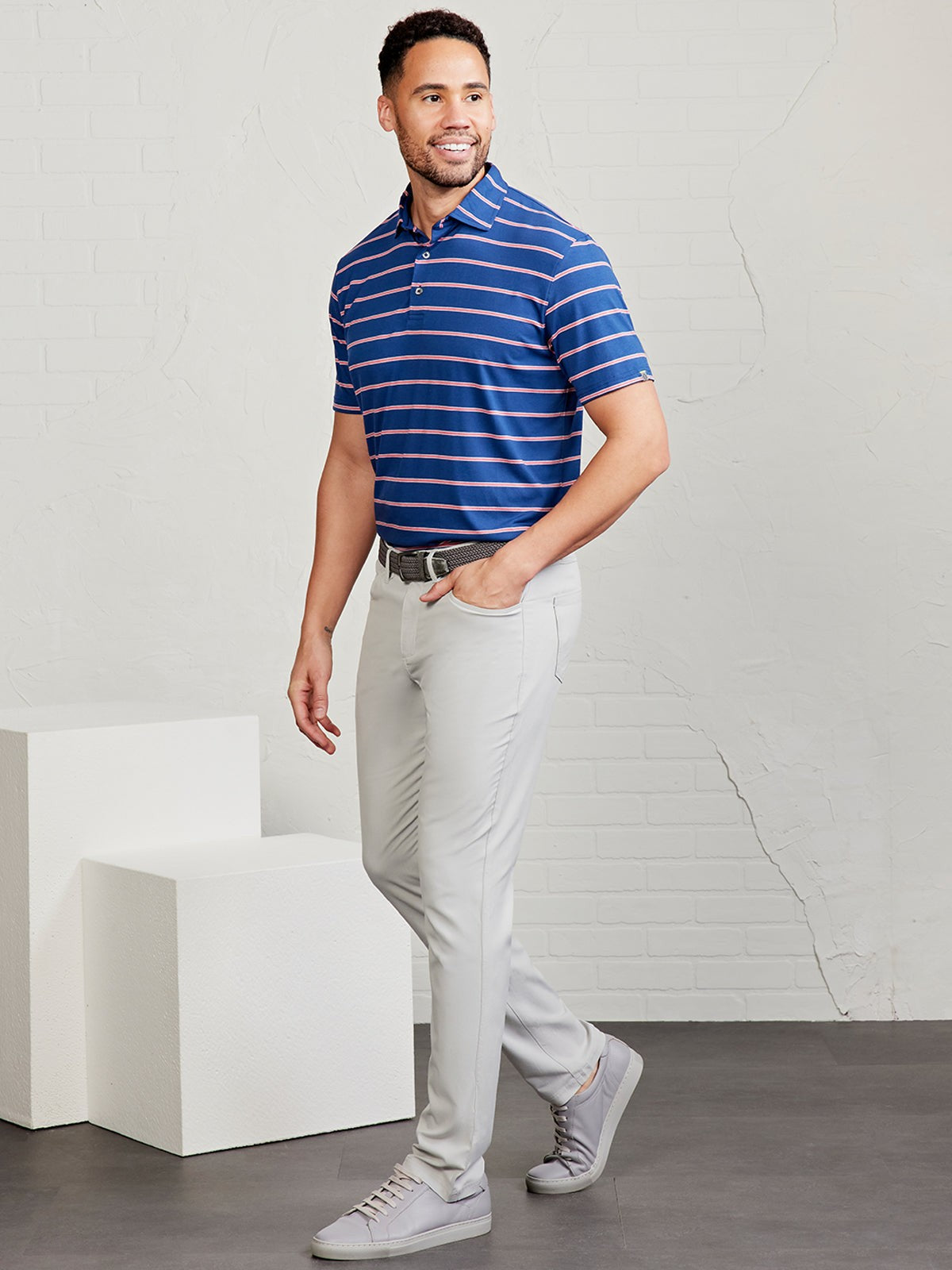Cloud Polo - Patriot Stripe