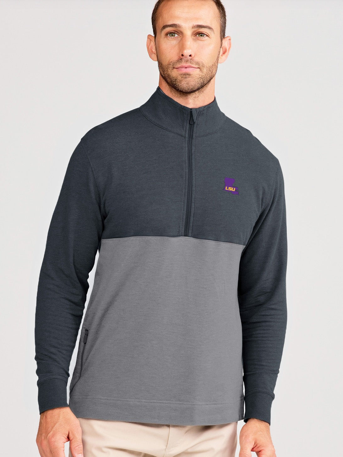 Venture Fleece 1/2 Zip - LSU