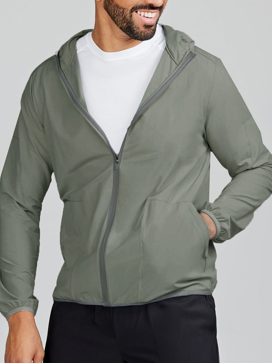 Swift Lightweight Hooded Windbreaker Jacket