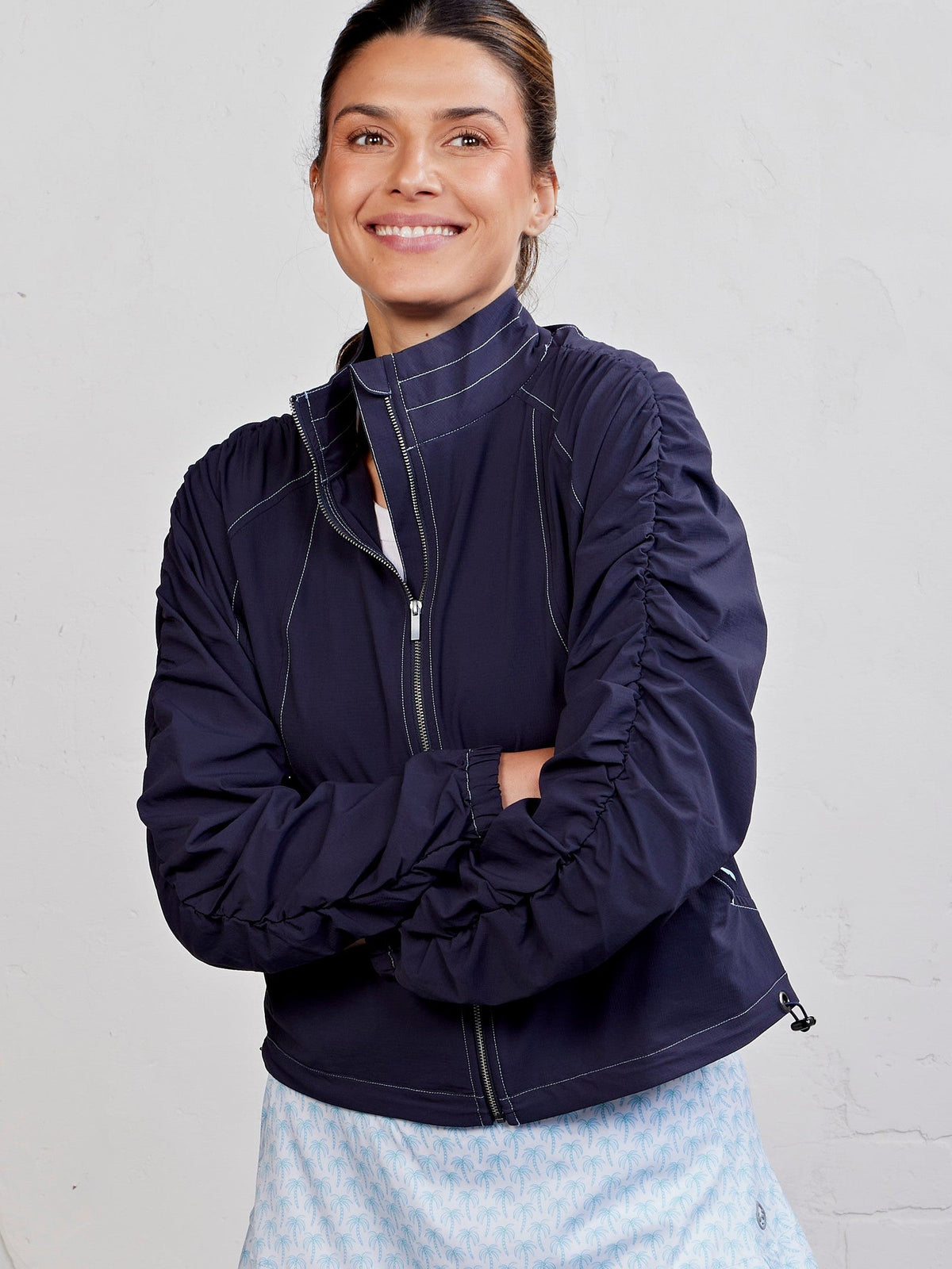 Jet Set Ruched Windbreaker