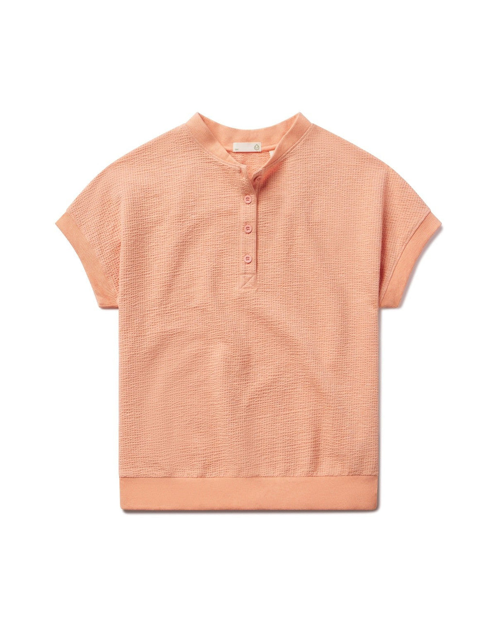 Villa Knit Seersucker Short Sleeve Henley