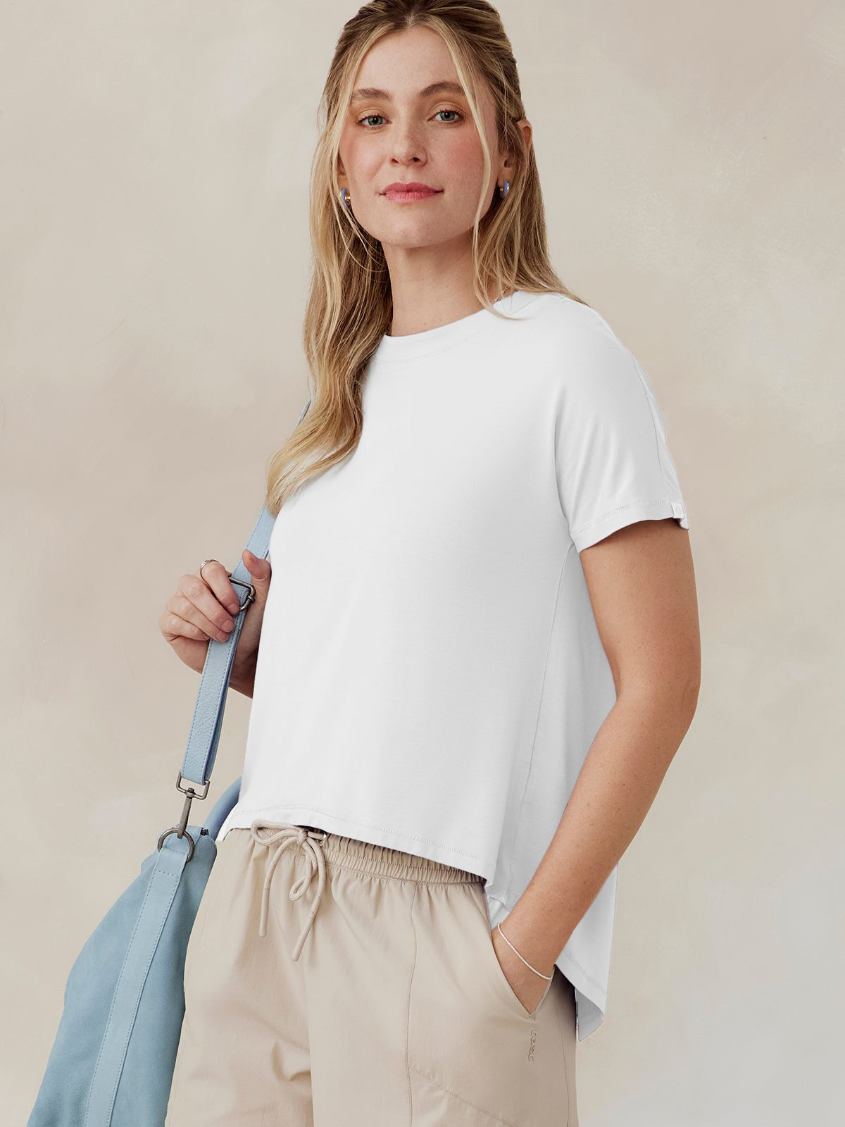 Uptown Luxe Cross Back Tee