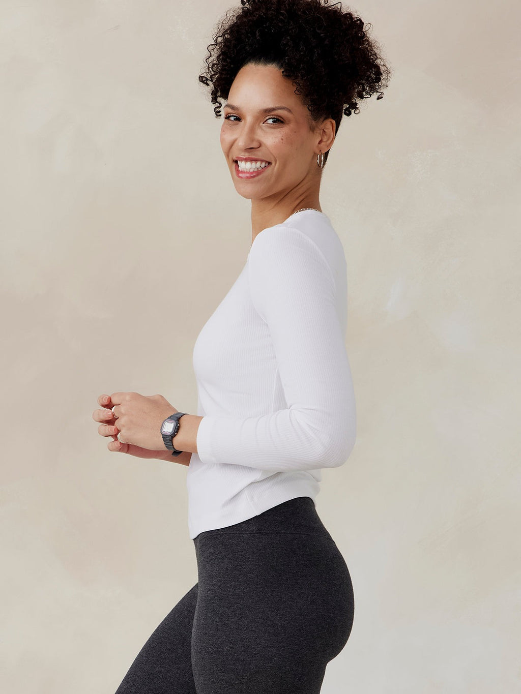 Microluxe Rib Long Sleeve
