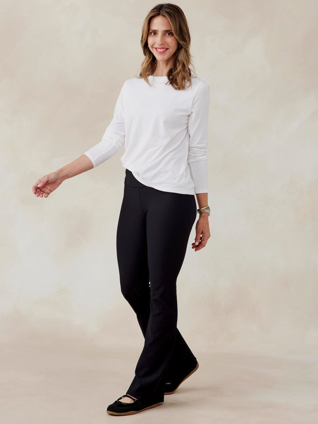 Sculptive Rib Pocket Flare Pant