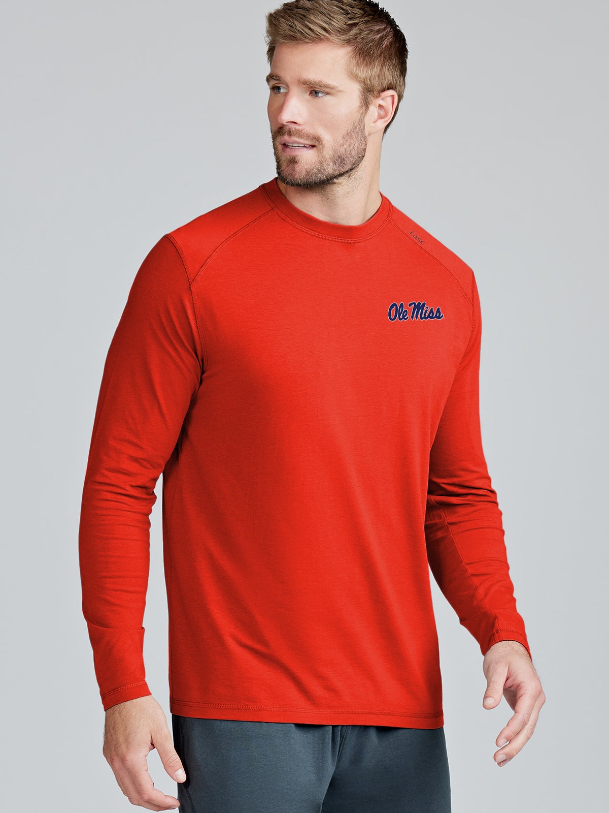 Carrollton Long Sleeve Fitness Tee - Ole Miss