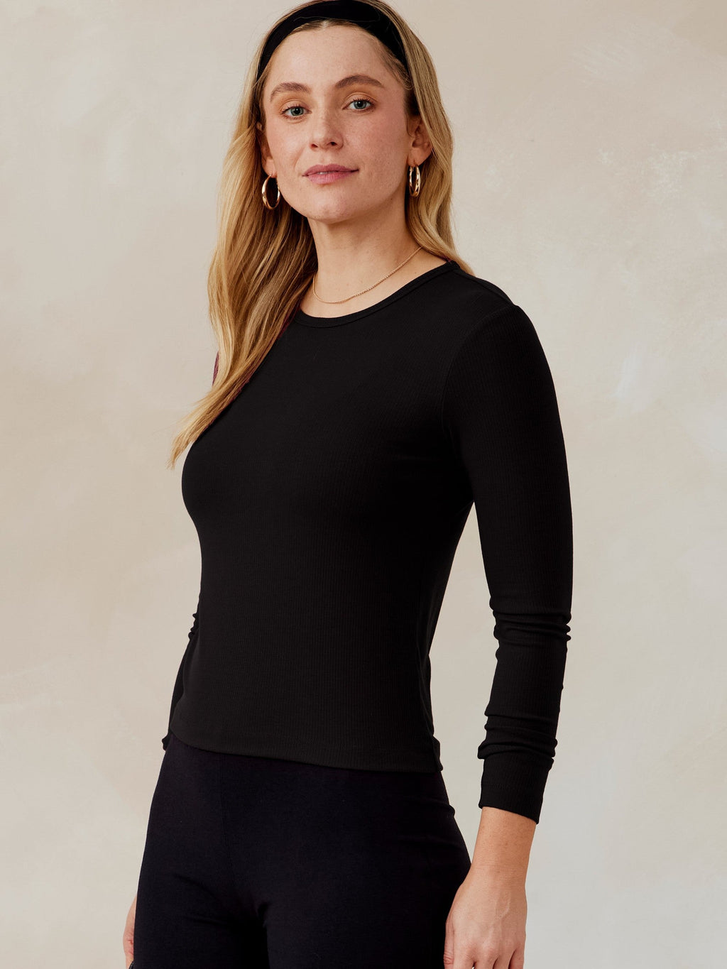 Microluxe Rib Long Sleeve