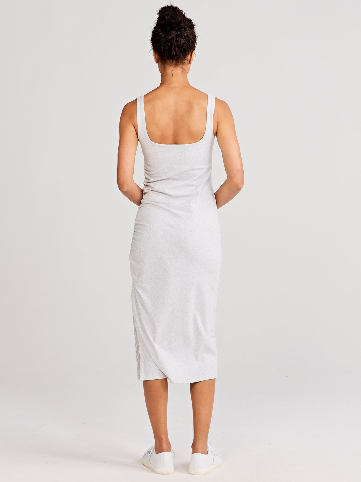 Uptown Luxe Ruched Midi Dress