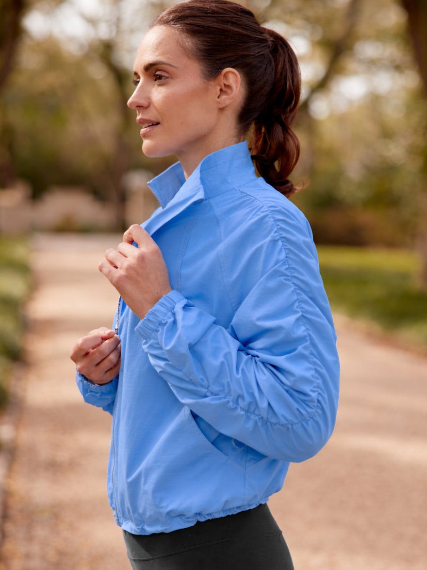 Jet Set Ruched Windbreaker