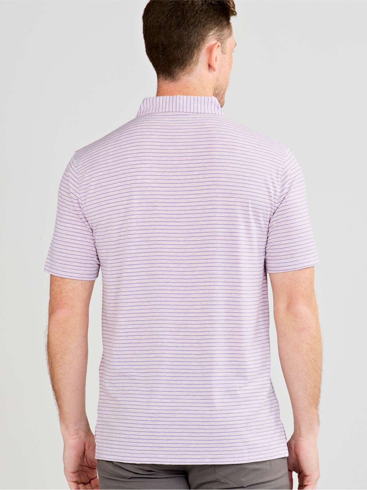 Cloud Polo - Brookline Stripe - LSU